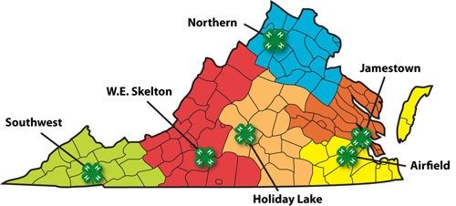 4-H Centers Map