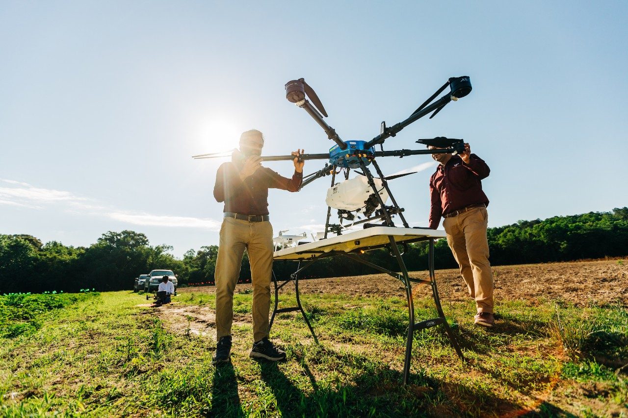 drone with sprayer