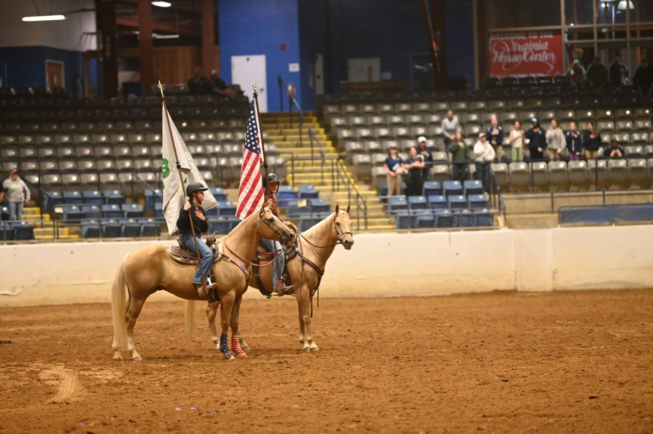 Flag Presentation by Addison Dickenson and Samantha Wills