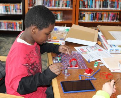 Children got to learn about circuits at the Maker Festival hosted by the Powhatan Public Library and Virginia Cooperative Extension.