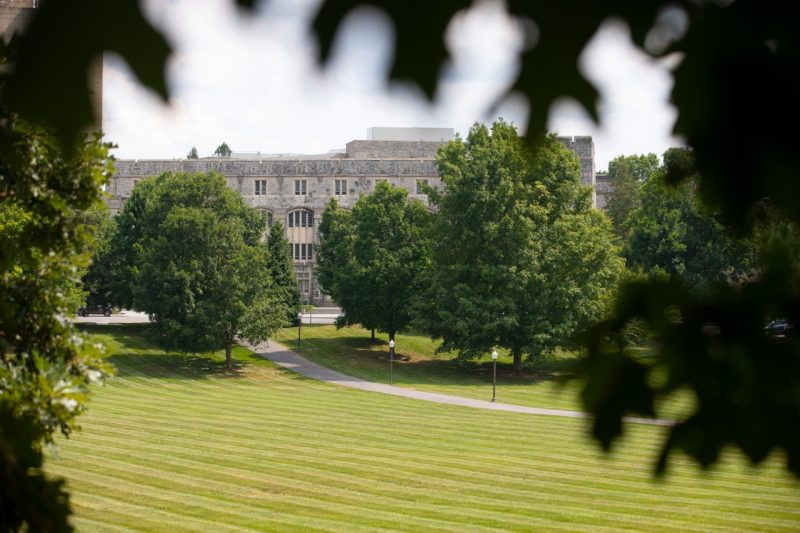 A view of the Ag Quad buildings on Virginia Tech's Blacksburg campus.