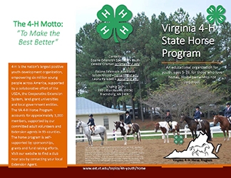 Learn About the 4-H Horse Program (PDF)