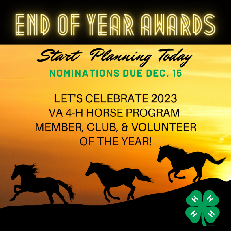 2023 Horse Program End of Year Awards
