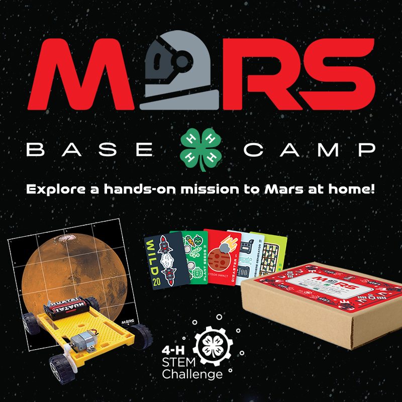 Mars Base Camp: Explore a hand-on mission to Mars at home, image of contents of box