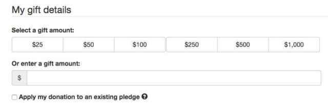 My Gift Details - Gift Amount Online Giving