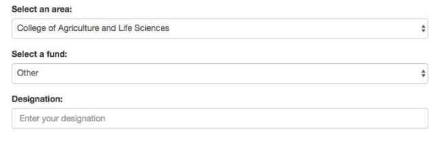 My Gift Details - Select a fund Online Giving