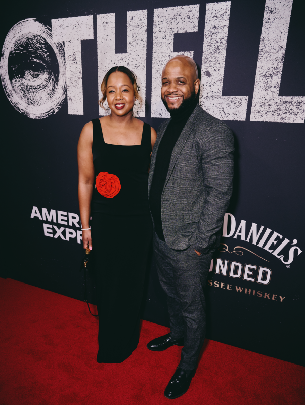 (From left) Makenzie and Duane Rollins pose on the red carpet