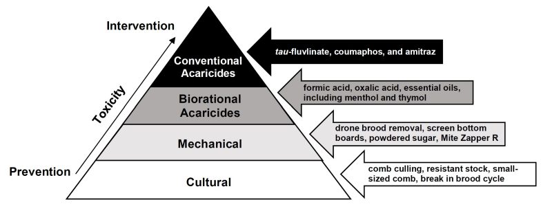 Integrated Pest Management (IPM) pyramid.